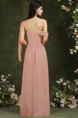 One-Shoulder-Aline-Hochzeitsgastkleid mit Seitenschlitz_5