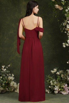 One-Shoulder-Aline-Hochzeitsgastkleid mit Seitenschlitz_6