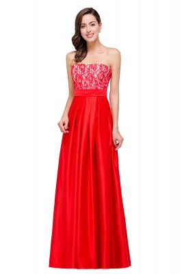 EVERLY | A-line Sleeveless Sweetheart Floor-Length Red Chiffon Prom Dresses_8