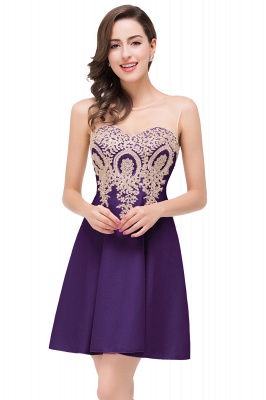 ESTHER | A-line Sleeveless Chiffon Short Prom Dresses with Appliques_2