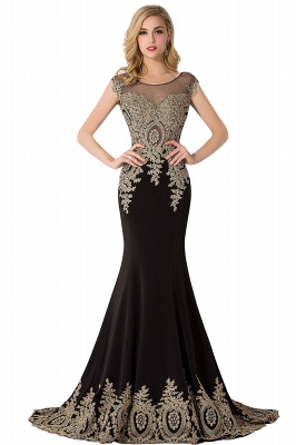 ABIGAIL | Mermaid Court Train Chiffon Evening Dress with Appliques_8