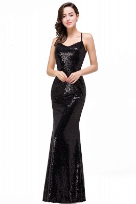 Robe de bal sirène sans manches sexy en crêpe_5