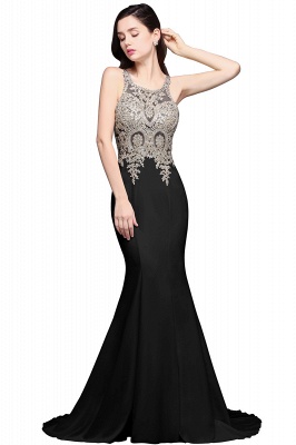 AVERIE | Mermaid Scoop Chiffon Elegant Prom Dress With Appliques_2