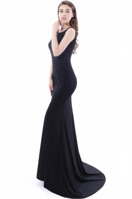 DALARY | Mermaid Jewel Court-Train Embroidery Black Prom Dresses with Pearls_4