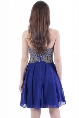 DAISY | Short Jewel Lace Chiffon Applique Prom Dresses_3