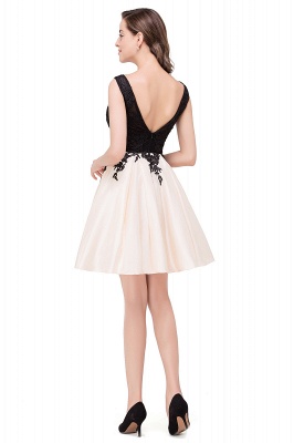 EVA | A-line Sleeveless Lace Appliques Short Prom Dresses_9