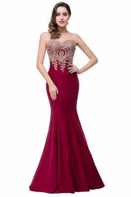 Frauen Strass Applikationen Sheer Maxi lange Abend Prom Party Kleider_6