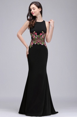 ELAINE | Mermaid Floor-length Sleeveless Prom Dresses with Embroidery-flowers_4