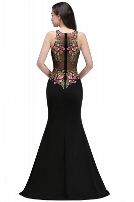 ELAINE | Mermaid Floor-length Sleeveless Prom Dresses with Embroidery-flowers_3