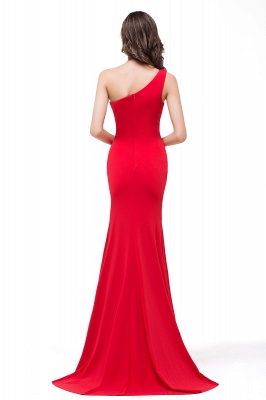 EMMALYN | Mermaid One-Shoulder Floor Length Red Prom Dresses_3
