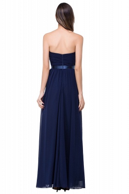 ADELINA | A-line Strapless Chiffon Bridesmaid Dress with Draped_6