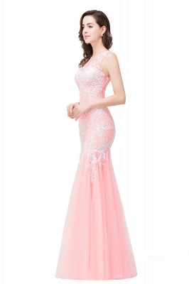 Long Lace Mermaid Sleeveless Maxi Prom Dress_8