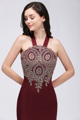 EILEEN | Mermaid Scalloped Floor-length Appliques Burgundy Prom Dresses with Beadings_5