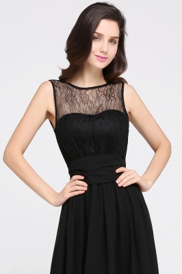 Jewel Lace Keyhole Mantel bodenlangen schwarzen Chiffon Sexy Abendkleid_12