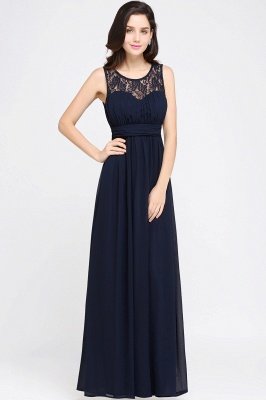 Juwel lange Mantel Chiffon bodenlangen Spitze ärmelloses Sexy Abendkleid_13