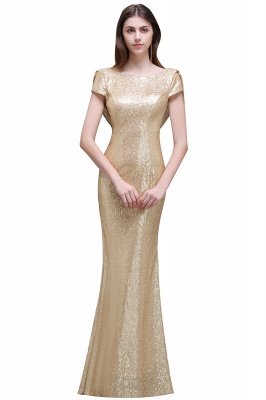 Frauen Sparkly Rose Gold Lange Pailletten Brautjungfer Kleider Prom / Abendkleider_3