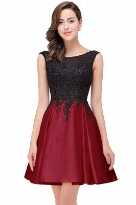 Kurze A-Linie Applique Tutu Prom Party Kleid_5