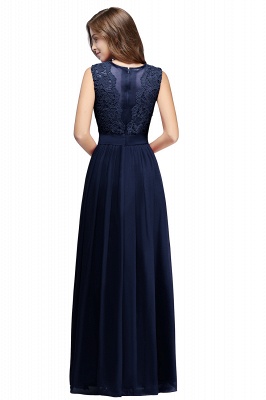 EMELY | Sheath Crew Sleeveless Floor-length Lace Top Chiffon Bridesmaid Dresses_8