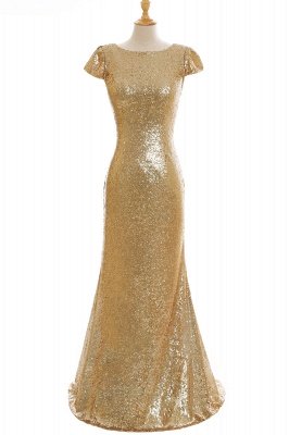 Frauen Sparkly Rose Gold Lange Pailletten Brautjungfer Kleider Prom / Abendkleider_10