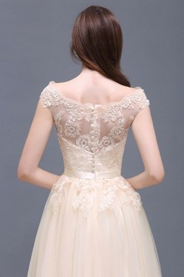 AUBREE | A-line Floor-Length Tulle Prom Dress With Lace Appliques_13