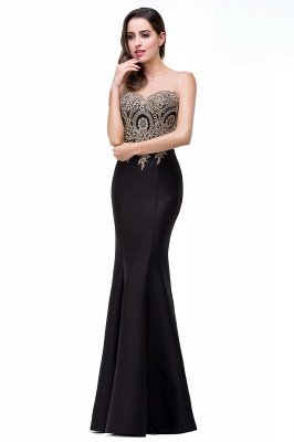 Frauen Strass Applikationen Sheer Maxi lange Abend Prom Party Kleider_22