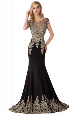 ABIGAIL | Mermaid Court Train Chiffon Evening Dress with Appliques_10