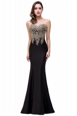 Frauen Strass Applikationen Sheer Maxi lange Abend Prom Party Kleider_18