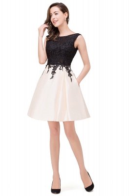 EVA | A-line Sleeveless Lace Appliques Short Prom Dresses_10