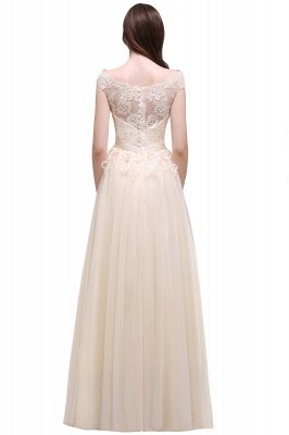 AUBREE | A-line Floor-Length Tulle Prom Dress With Lace Appliques_9