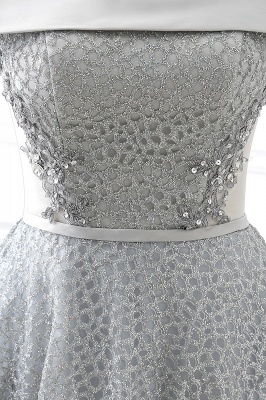 ANGELA | A-Linie kurze Pailletten Lace up Homecoming Kleid mit Perlen_6