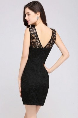 ARYA | Sheath Scoop Black Lace   Homecoming Dresses_13