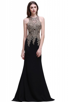 BROOKLYNN | Mermaid Black Prom Dresses with Lace Appliques_4