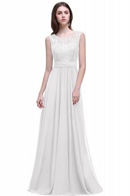 AUDRINA | A-line Scoop Chiffon Prom Dress With Lace_1