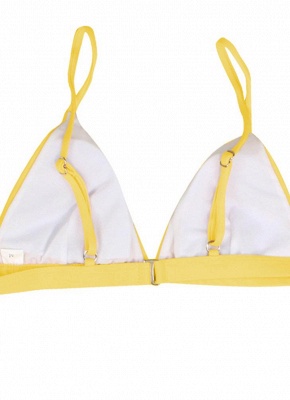 Women Thong Bikini Set Spaghetti Strap Two Piece Swimsuit Solid Bathing Suit_5