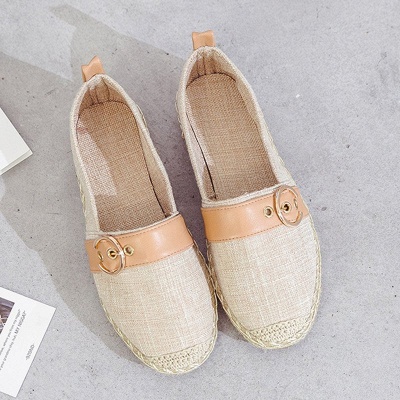 Women Canvas Flat Loafers Casual Comfort Shoes_8