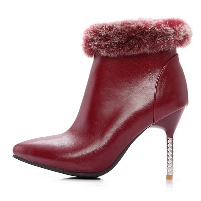 Stiletto Heel Daily Pointed Toe Suede Elegant Boots_8