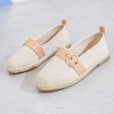 Women Canvas Flat Loafers Casual Comfort Shoes_1