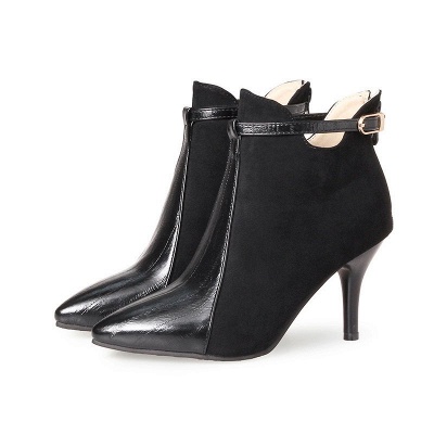 Buckle Stiletto Heel Daily Elegant Boots_2