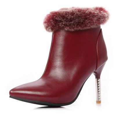 Stiletto Heel Daily Pointed Toe Suede Elegant Boots_1