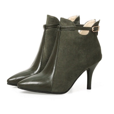 Buckle Stiletto Heel Daily Elegant Boots_3