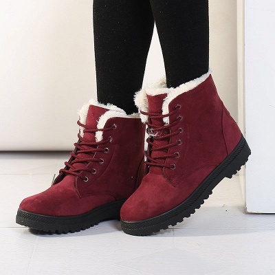 Daily Lace-up Round Toe Elegant Boots_1