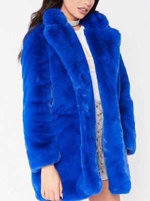 Long Sleeve Pockets Fluffy Fur and Shearling Coat_5