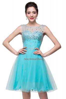 Sleeveless Open-Back Short Crystal Homecoming Dresses_6