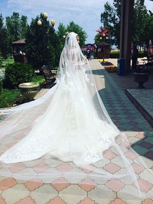 Elegant Cheap Mermaid Long Sleeve Lace Wedding Dresses | Elegant Lace Appliques Detachable Skirt Bridal Gowns_3
