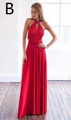Sexy A-line Sleeveless Red Detached Prom Dress Floor-length_3