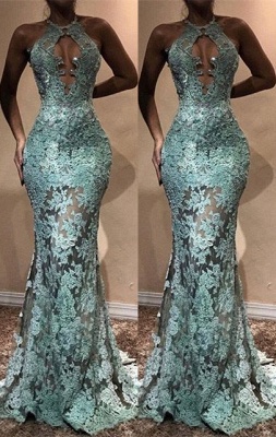 Sexy LaceProm Dress | Halter Mermaid Evening Gowns BA7714_1