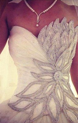 New Arrival Bridal Dress Fashionable Tulle Beaded Vestidos De Novia Ball Gown Wedding Dresses_1
