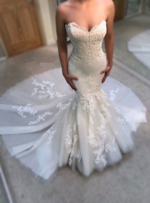 Modest Sweetheart Mermaid Brautkleider | Brautkleid_1