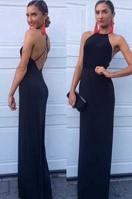 Sexy Bodycon Jewel Open Back Sleeveless Prom Dress BA7222_1